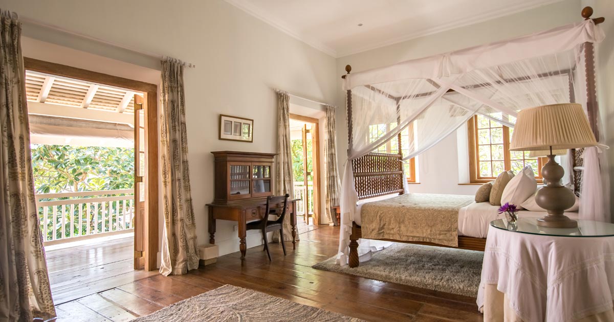 Private Villas in Galle | Premier Garden View Room | Rampart Street