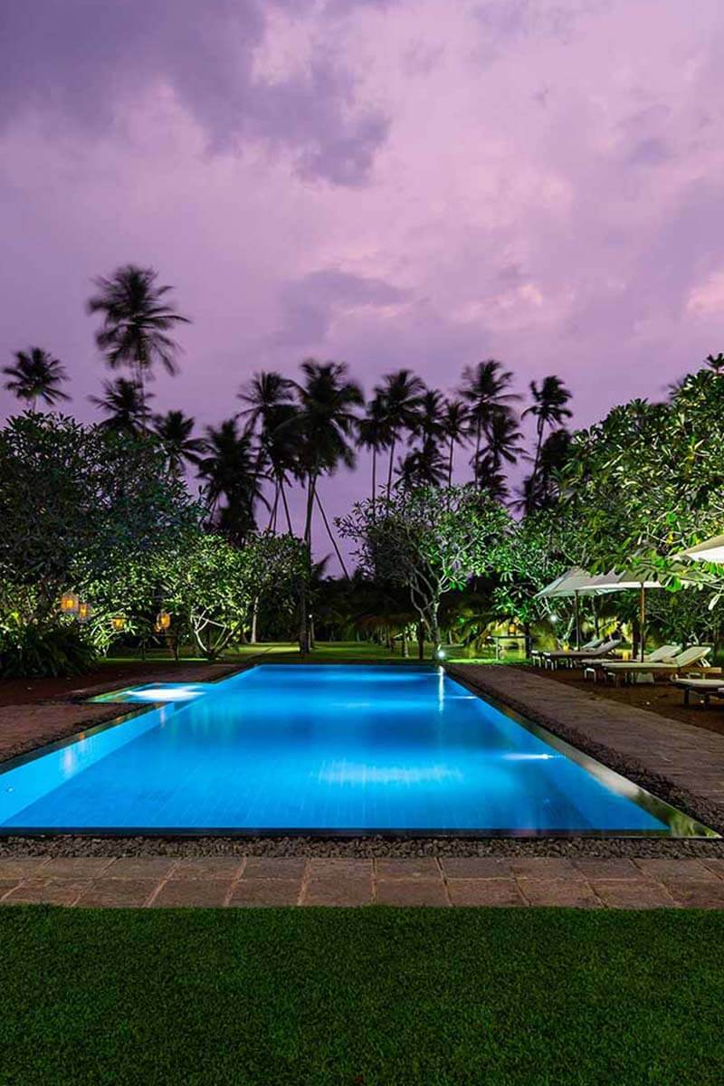 Pool at Rock Villa, a luxury boutique villa in Bentota by Taru Villas