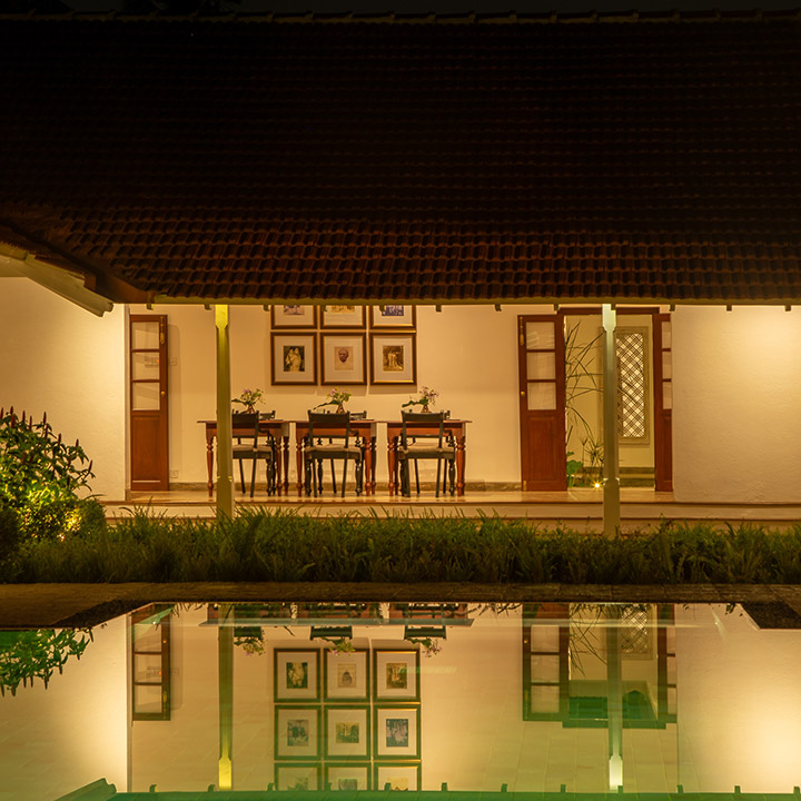 Verandah of Riva - Taru Villas, a luxury villa in Negombo