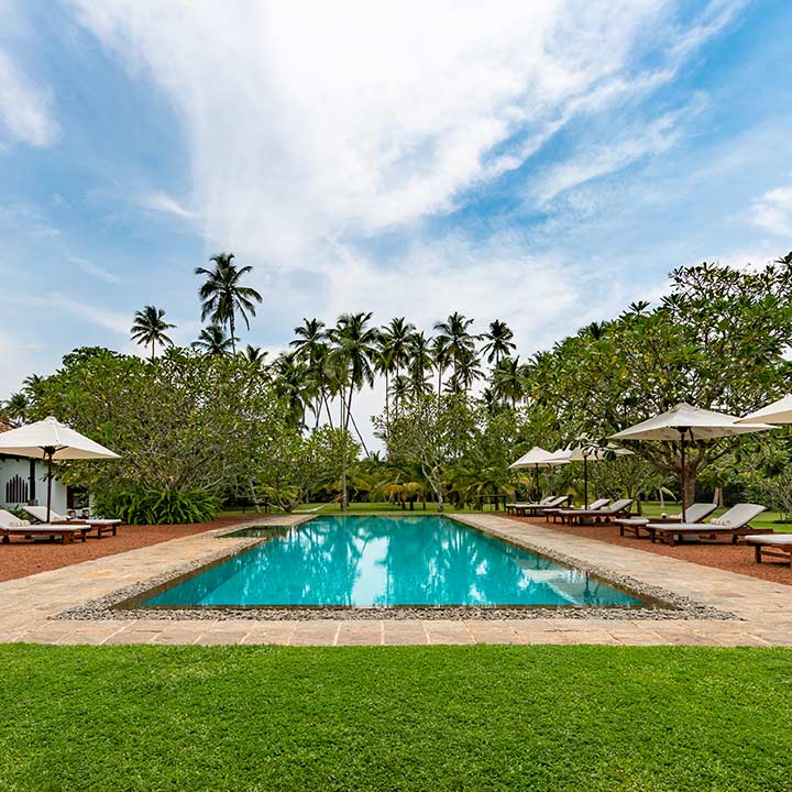 Pool at Rock Villa in the day time 